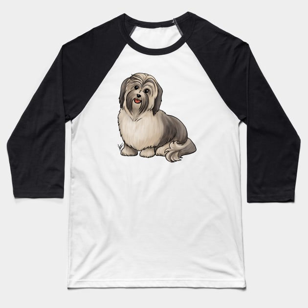 Dog - Havanese - Sable Baseball T-Shirt by Jen's Dogs Custom Gifts and Designs